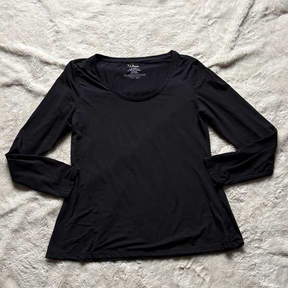 L.L. Bean Tops - L.L. Bean Long Sleeve Tee L | Black | Outdoor | minimalist capsule wardrobe